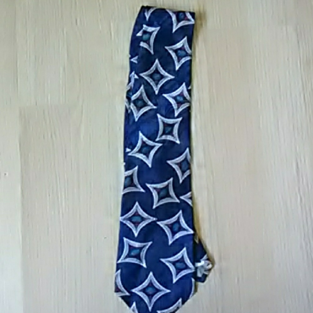 Albert Nipon blue tie with tags